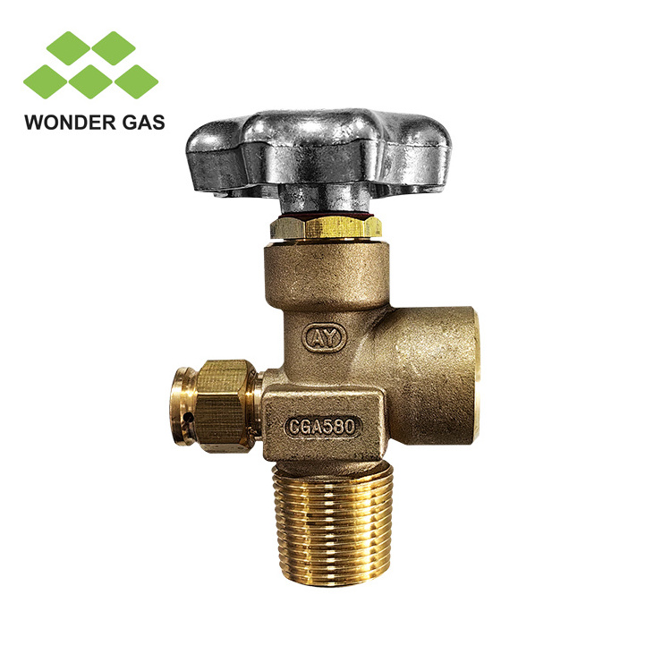 CGA350 CGA580 CGA320 150bar 200bar High Pressure Brass Gas Valve For Oxygen /Co2/Argon/Helium/Nitrogen/Acetylene Gas Cylinder