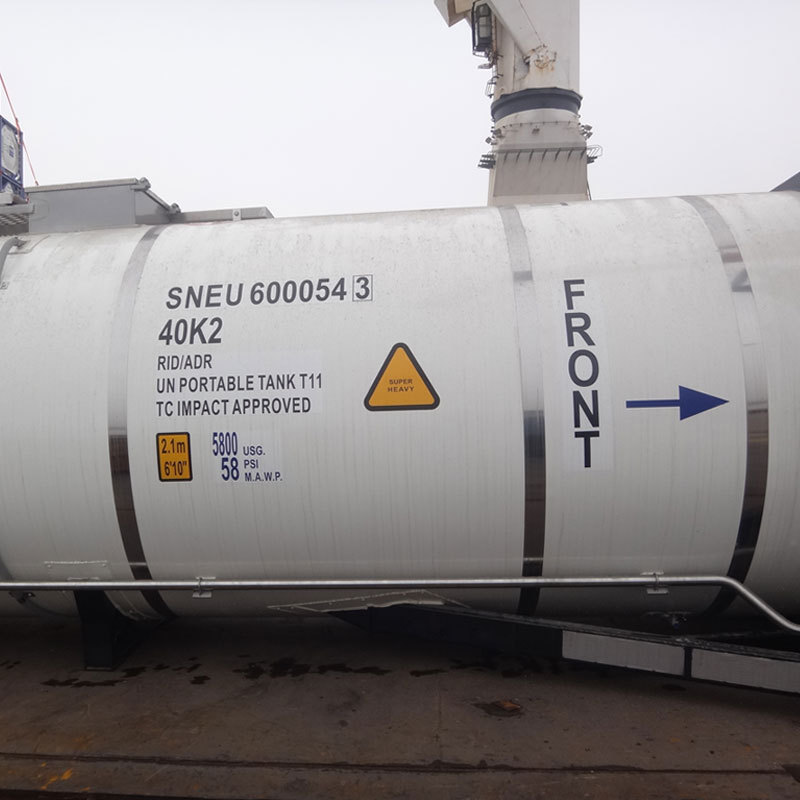 Factory Price ASME 20ft T75 Cryogenic Liquid Gas Oxgen Nitrogen Helium Storage ISO Tank Container