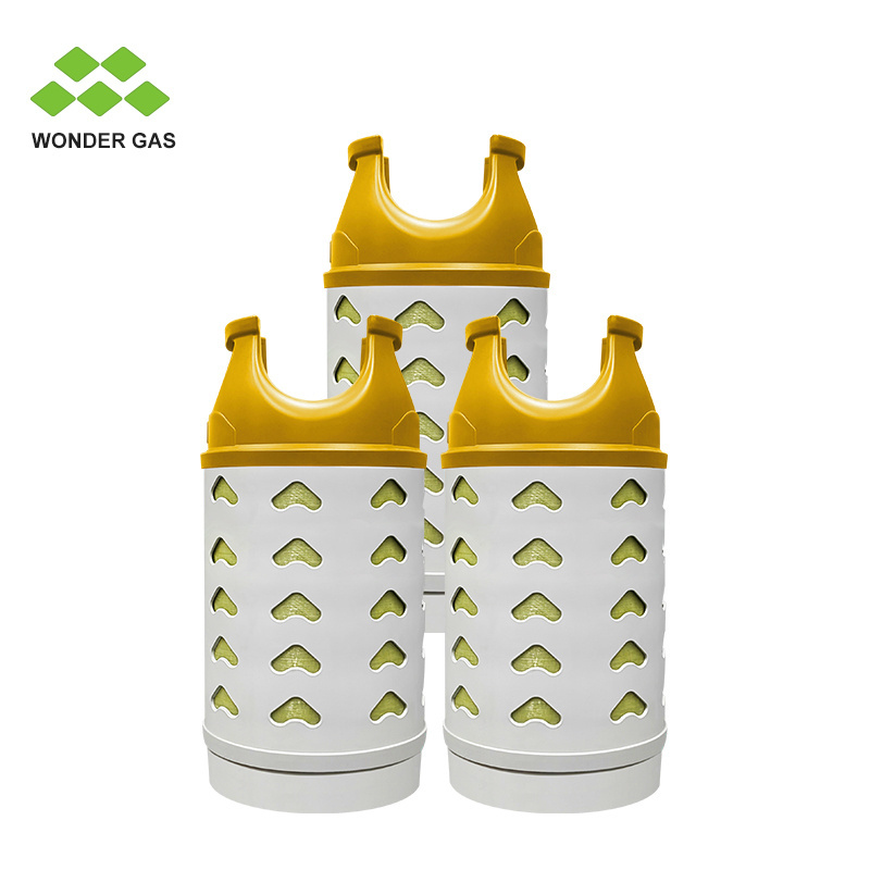 High Quality Composite LPG Cylinders 11.5kg 27.5L HDPE Liner Fiberglass Wrapped Propane Tank for Cooking or Industry