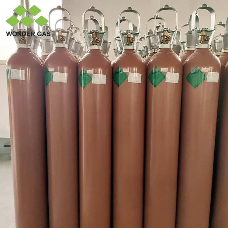 China Factory High Pressure Carbon Dioxide Tank Size 20L 40L 47L 50L 200bar ISO9809-1 TPED Approved Oxygen Gas Cylinder