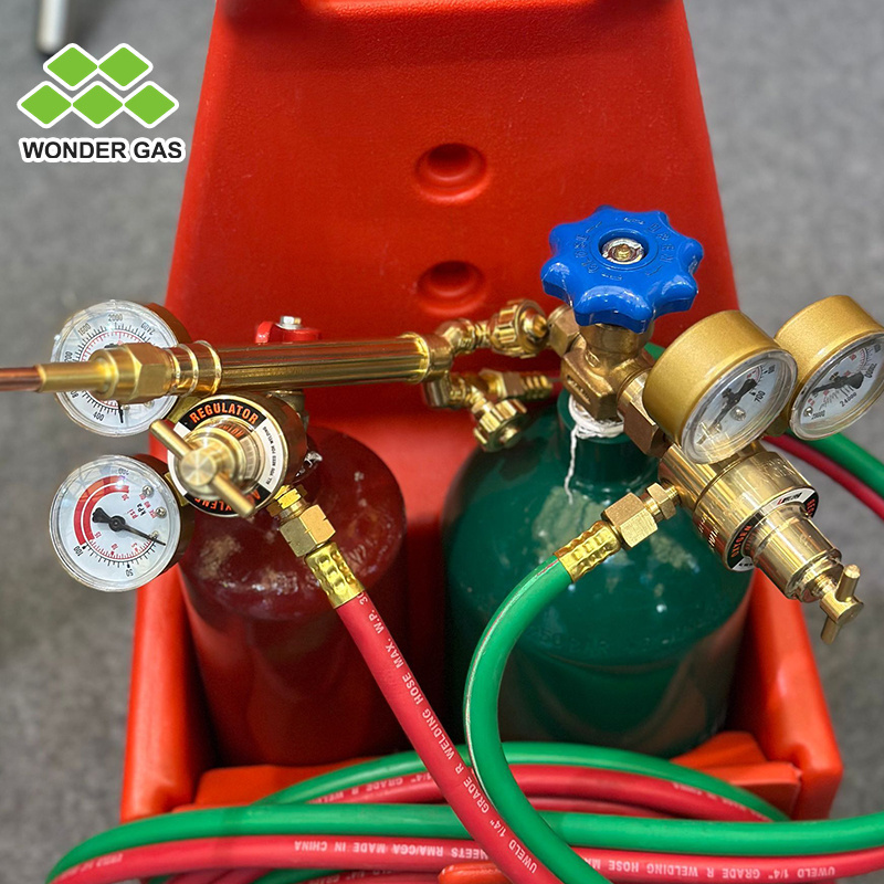 Wonder Gas Gas Cylinder Welding Cutting Kit / Welding Kit Oxygen Acetylene Tanks Welding Cutting Torch Kit