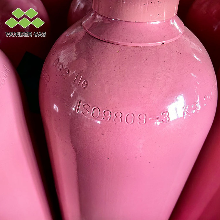 IS09809-3 13.4L Helium Gas Cylinder For Balloons Excellent Quality Steel Gas Cylinder For Sale