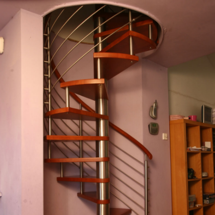 Small spiral stair stainless steel wood spiral stairs round stairs