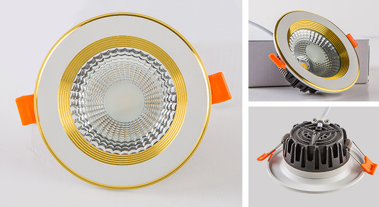 hotel spotlight 7500k ac240v smd round recessed 4 6 inch dimmable die-casting aluminum housing 7w 15w 20w 30w cob led downlight