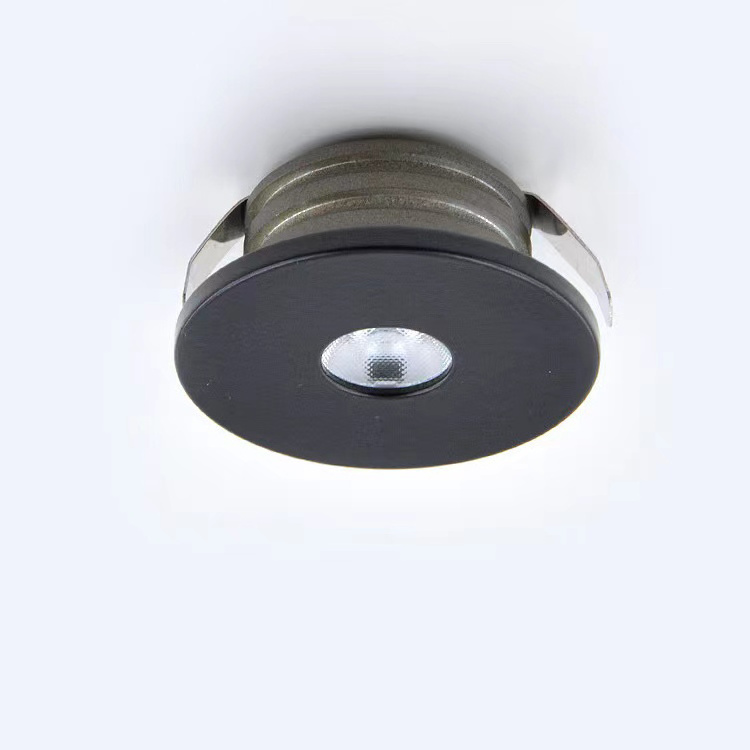 Aluminum Downlight ultra thin display Cabinet light cut size 30mm 35mm1w Indoor Recessed Mini LED Spot Light