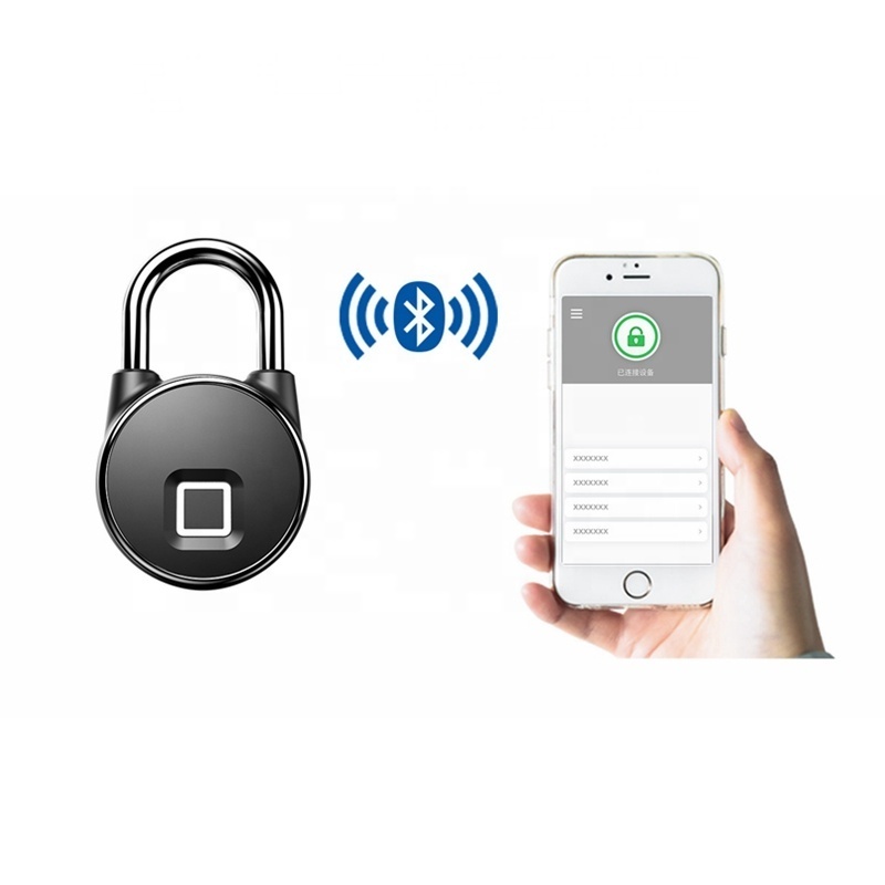 BT Anti-Theft Cerradura Inteligente Waterproof Smart Electronic Lock Door Lucchetto Handle Lock Fingerprint Padlock