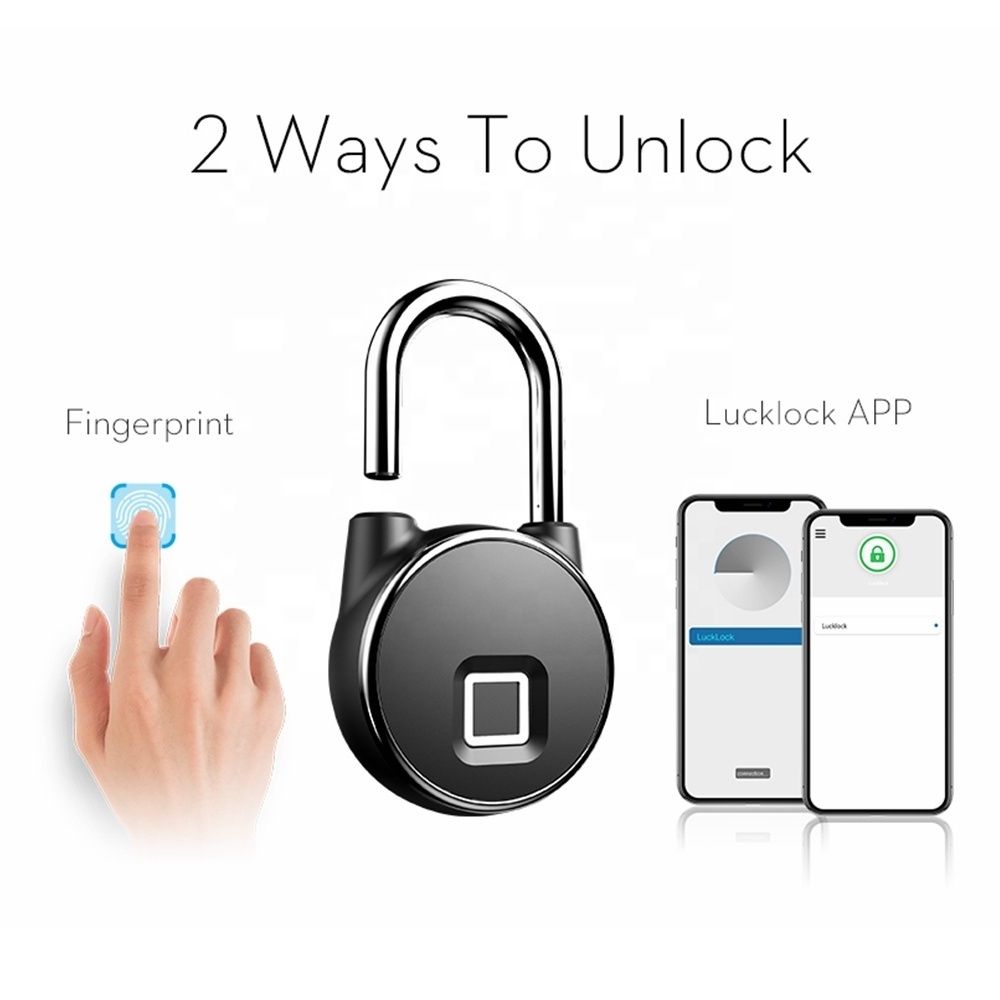 BT Anti-Theft Cerradura Inteligente Waterproof Smart Electronic Lock Door Lucchetto Handle Lock Fingerprint Padlock