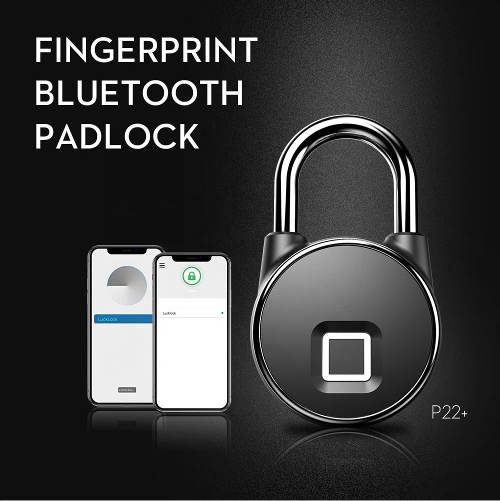 BT Anti-Theft Cerradura Inteligente Waterproof Smart Electronic Lock Door Lucchetto Handle Lock Fingerprint Padlock