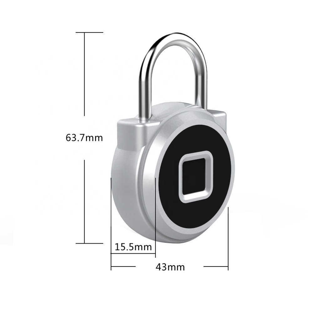 Smart Security Aluminium Alloy Fingerprint Door Lock Digital Electronic Deadbolt Door Lock