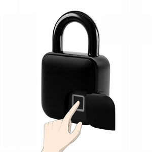 New USB Charging Smart Fingerprint Lock Keyless Lock Waterproof Safe Anti-theft Padlock