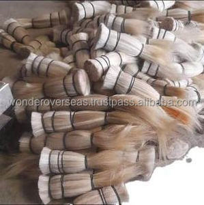 Top Quality Buffalo Tail Hair Real/cow And Bull Tail Hairs For Making Brush From India BY WONDER OVERSEAS