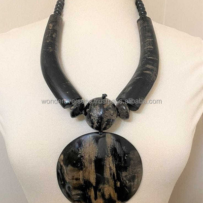 Women's Genuine Buffalo Horn Necklace BY WONDER OVERSEAS