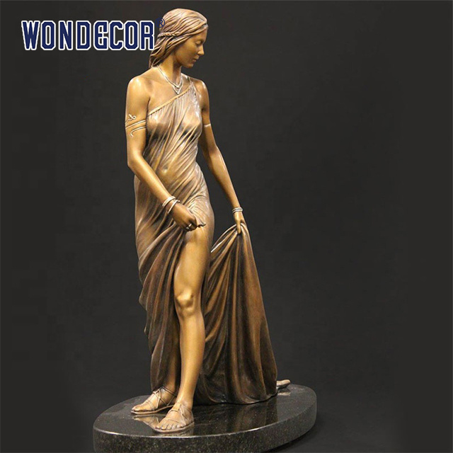 wonders Hot selling modern high-quality Brass statue of human body Life size