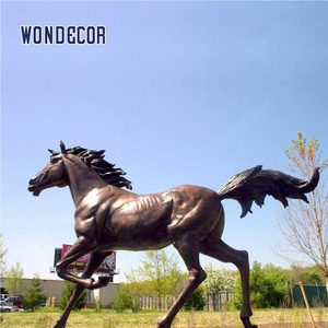 2021 Custom Decoration Home Garden Art Life Size Statue Outdoor Metal Large Copper Brass Bronze Horse Sculpture