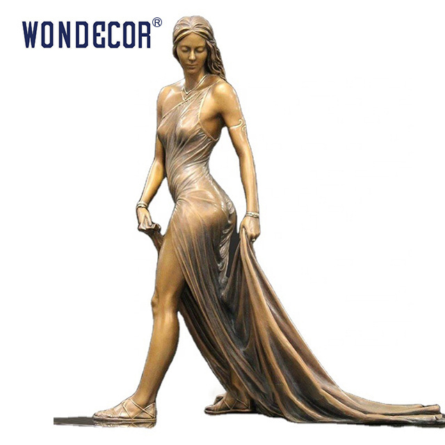 wonders Hot selling modern high-quality Brass statue of human body Life size