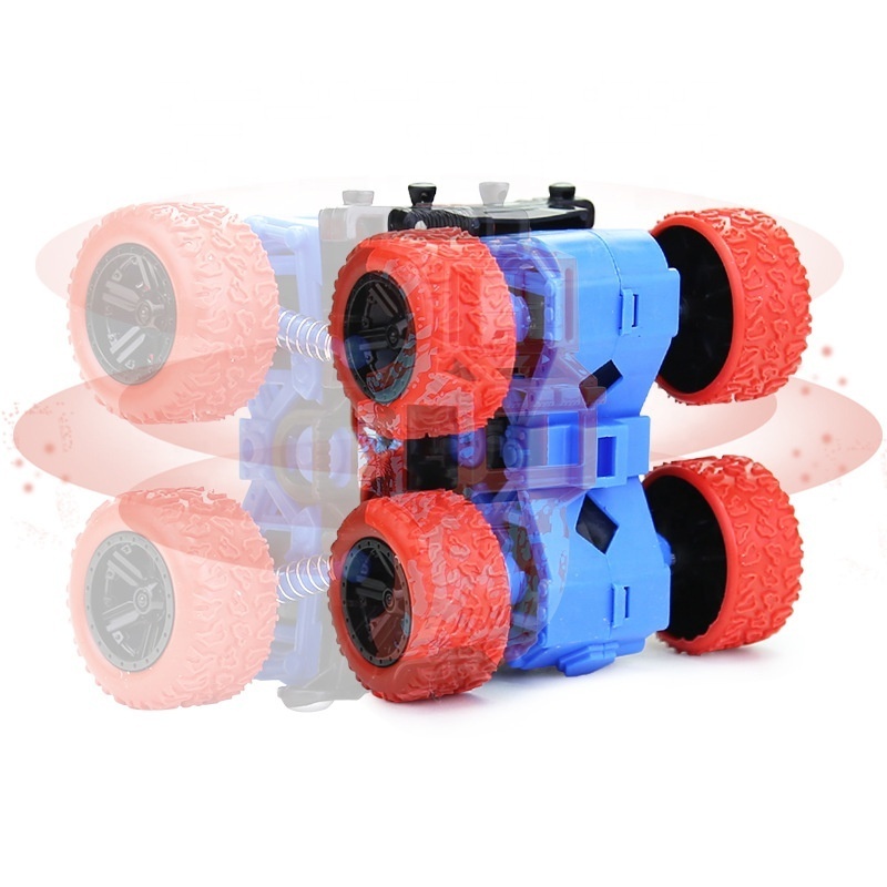 2024 Mini Stand Driving 360 Degree Rotation Inertial Off Road Four Wheel Monster Truck Friction Toy Vehicle