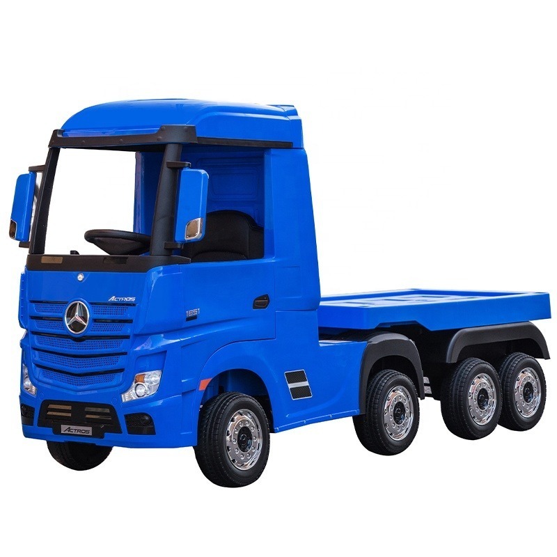 licensed ride-on cars 24v big kids ride on truck with remote control and trailer  children car