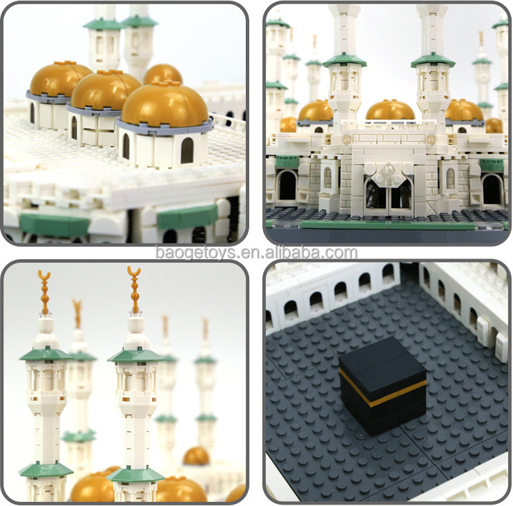 Makkah islam Mosque masjid makka Mecca kids gift islamic muslim educational block toys