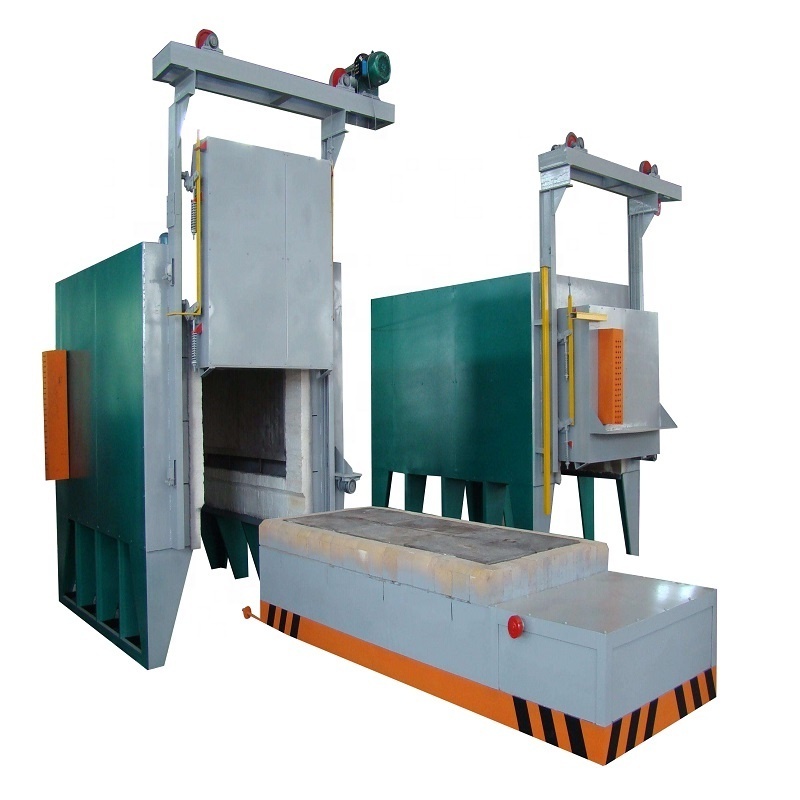 WONDERY Wholesale China Manufacturer 135KW Electric Bogie Hearth Furnace With Hydraulic Tilting Boige Trolley