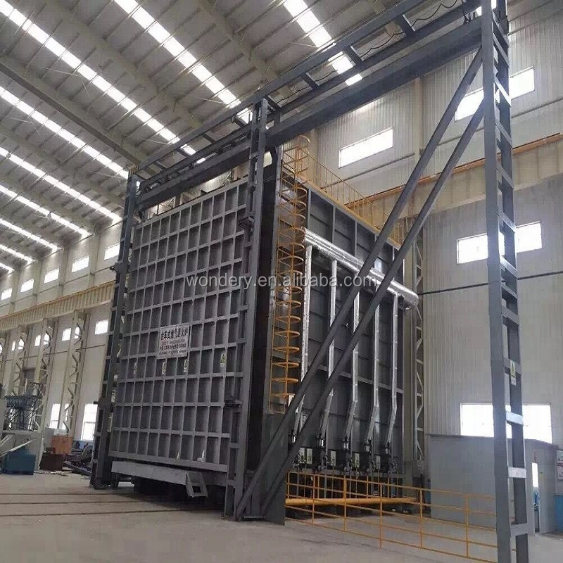 WONDERY Professional Supplier Batch Natural Gas Bogie Hearth Furnace For Quenching Annealing Treatment