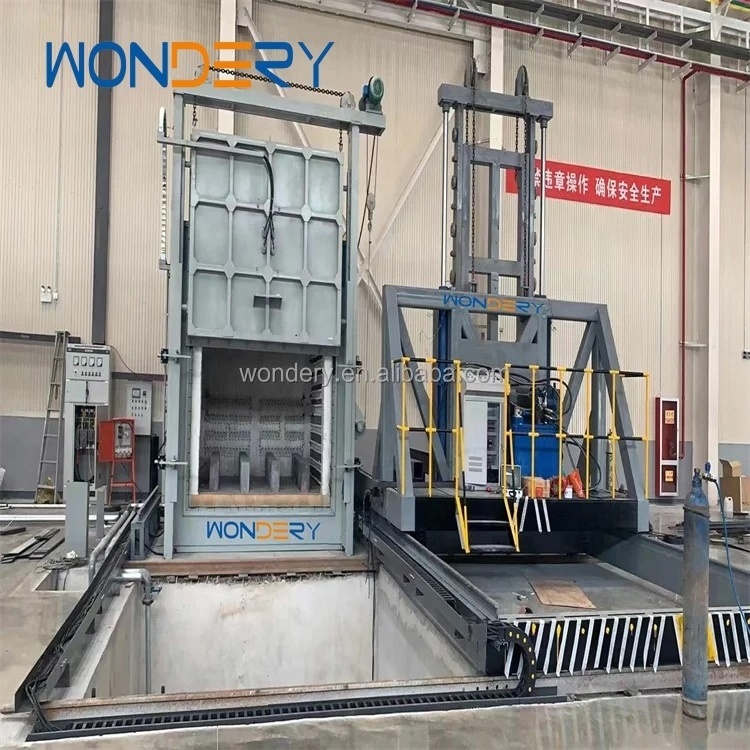 Wondery China Manufacture Hot Slaes Trolley Type Quenching Bogie Hearth Furnace for Mold Steel