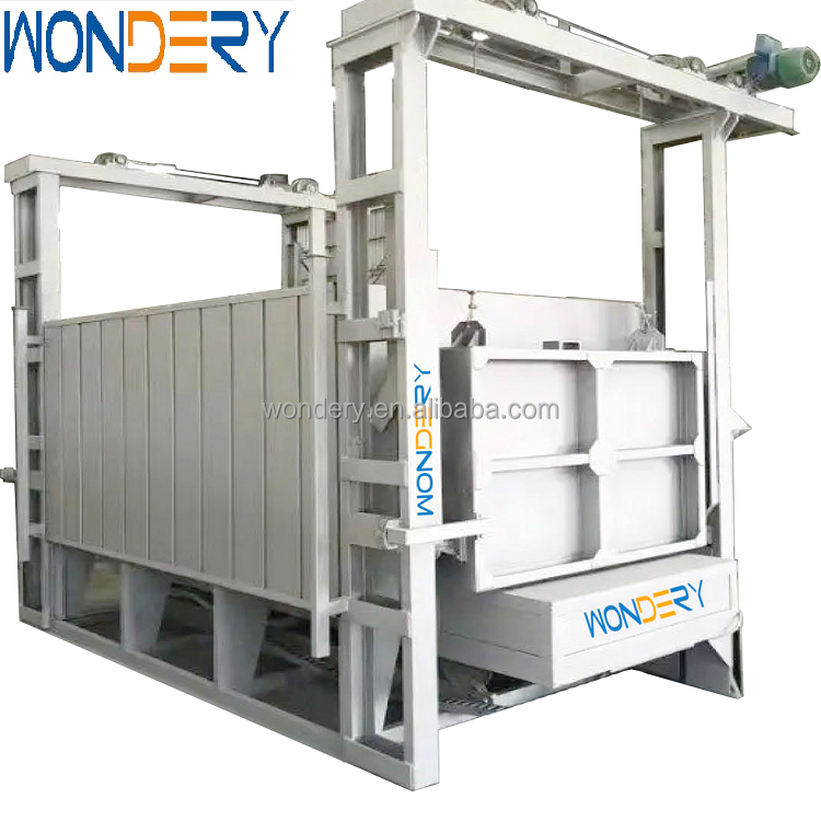 WONDERY 1200 Degree C Electric Resistance Bogie Hearth Car Bottom Type Annealing Industrial Furnace For Sale