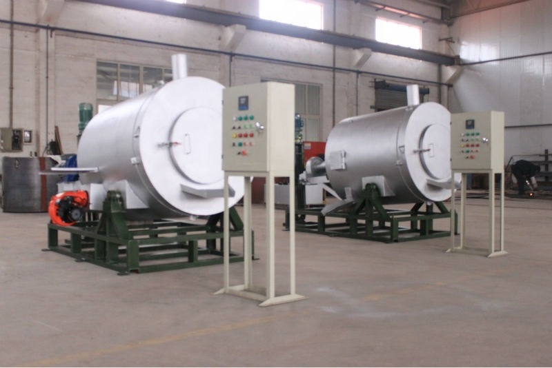 Rotary Gas Fired Zinc Alloy High Performance 1ton Melting Of Zinc Ash Powder Natural Gas Rimming Steel Melting Furnace