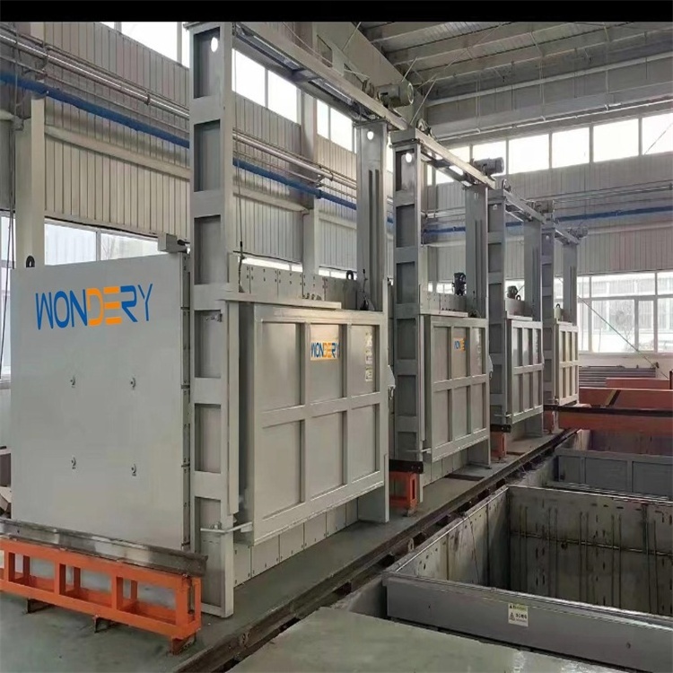 WONDERY Factory Price High Temperature Heat Treatment Fast Quenching Process Bogie Hearth Furnace With Forklift Car