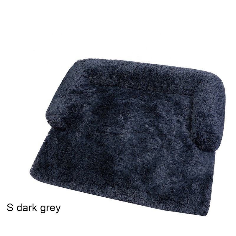 New Designed Pet Dog Sofa Bed with Blanket Luxury Washable Removable Cover Fluffy Pet Dog Bed cat sofa seat dog car seat