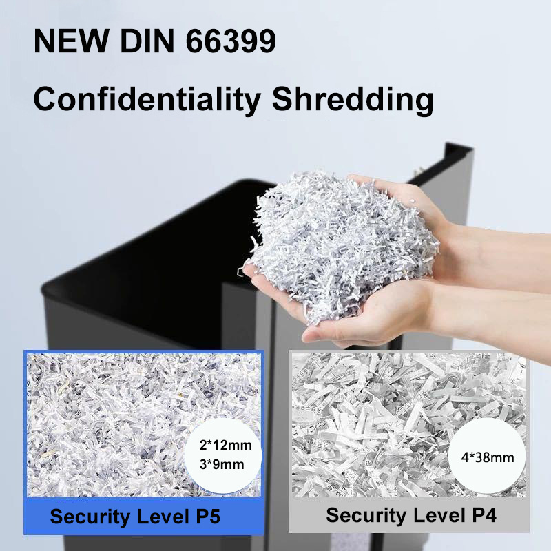 PE415D 18L paper shredder 15-sheet Cross-cut: paper, Staples and Credit cards