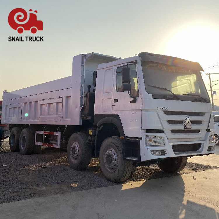 Second Hand 8x4 Howo Tipper Truck 375 Horse Power Dump Truck Used 12 Wheels 40 Tons Truck For Sale In Africa