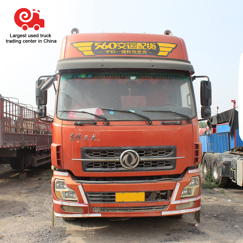 Used Chinese second hand Dongfeng tractor 375 power 6x4 truck