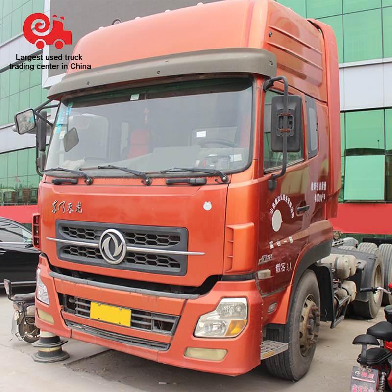 Used Chinese second hand Dongfeng tractor 375 power 6x4 truck