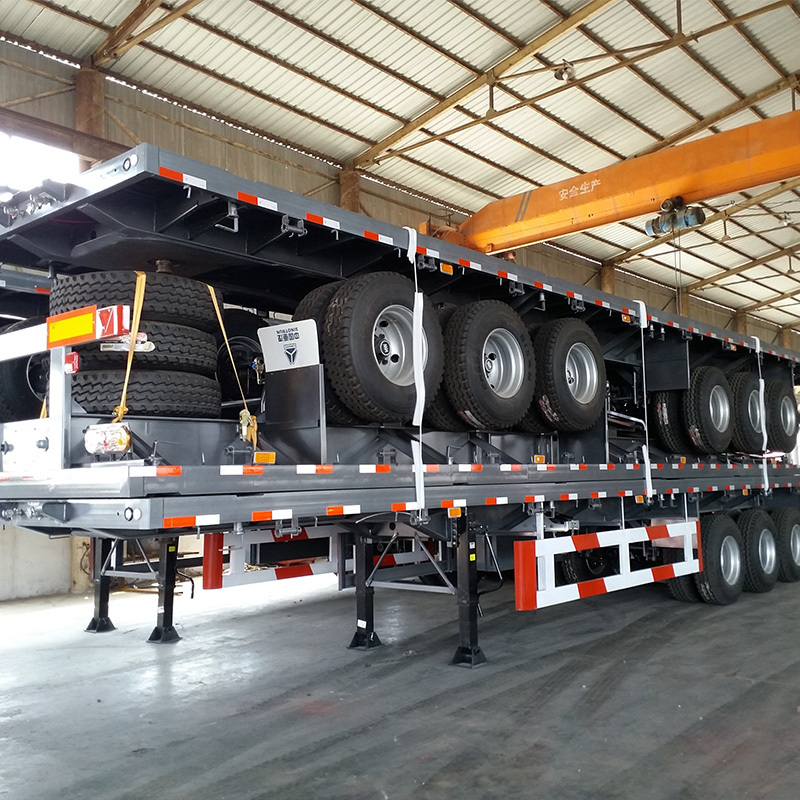 40ft container chassis semi trailer for sale New 20 foot container carrier trailer 20/40 skeleton chassis semi trailer