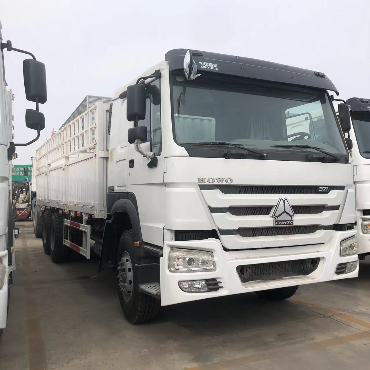 24-Hour Online After-Sales Service Original Transmission Used HOWO Sino Heavy Duty Trucks Fence Cargo Truck For Ethiopia