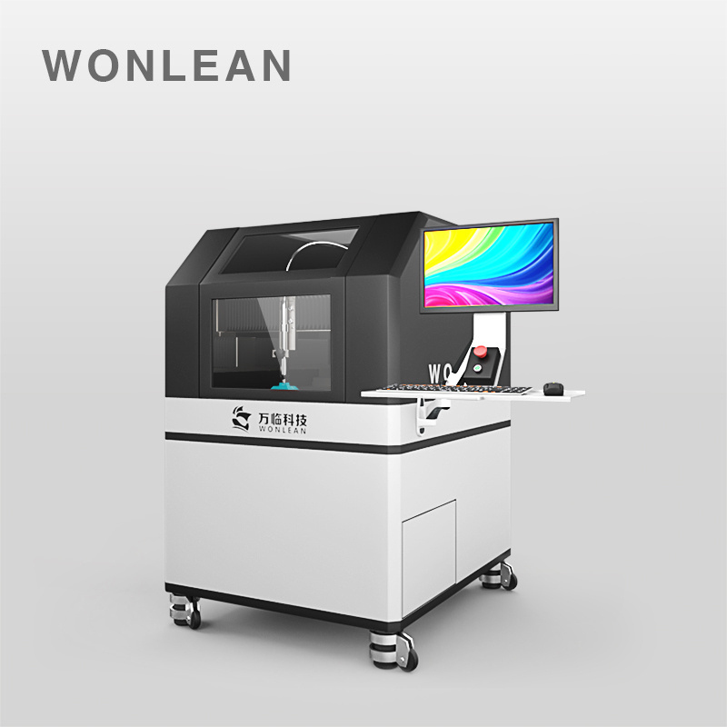 WONLEAN fully enclosed small water jet cutter price cnc micro waterjet cutting machine