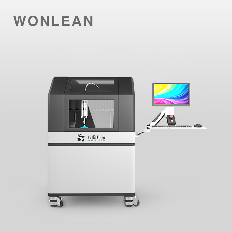 WONLEAN fully enclosed small water jet cutter price cnc micro waterjet cutting machine