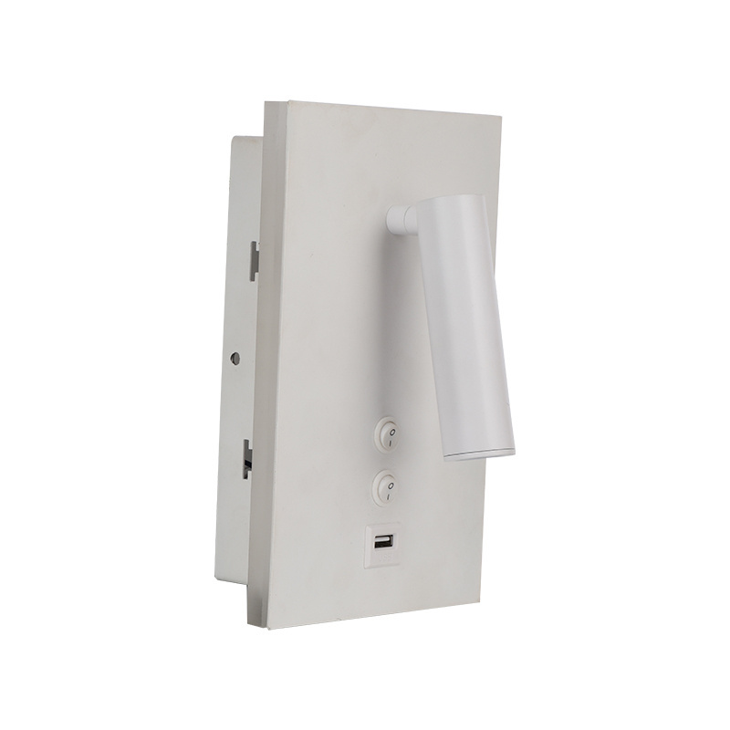 Bedroom reading lamp wall with USB port wall lamp indoor on off switch white wall light LED