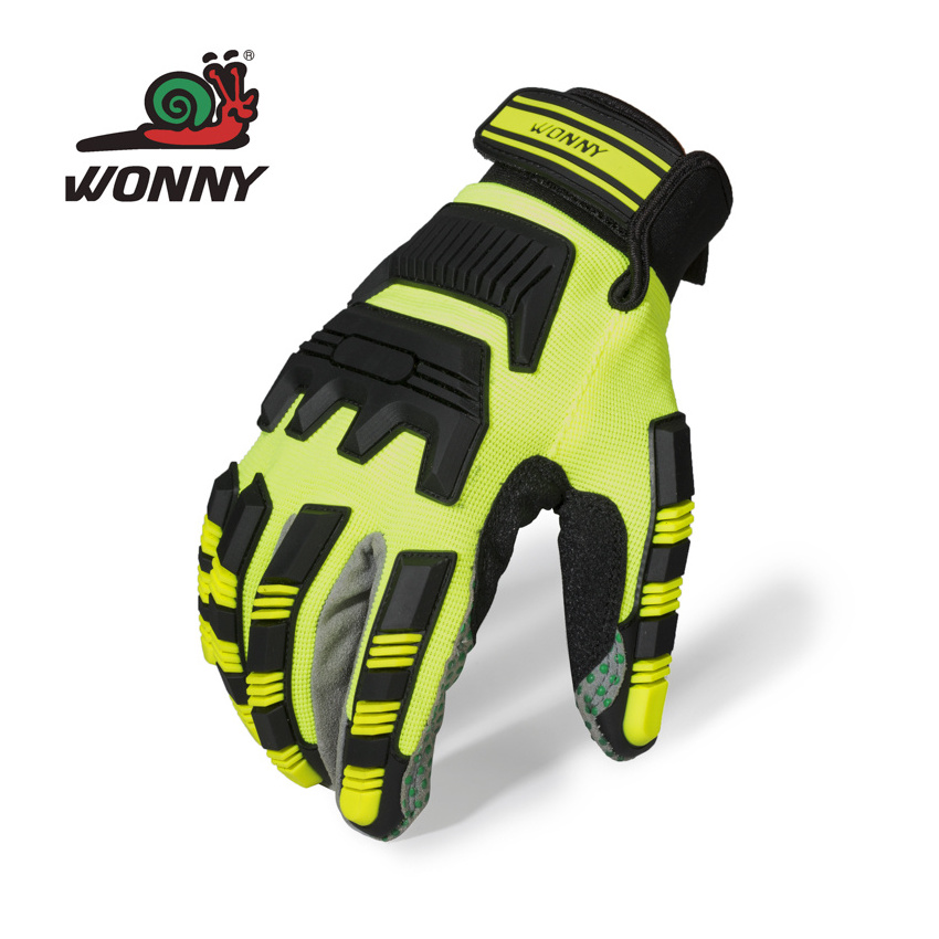 Wonny TPR rubber cut resistant oil resistance rubber gloves