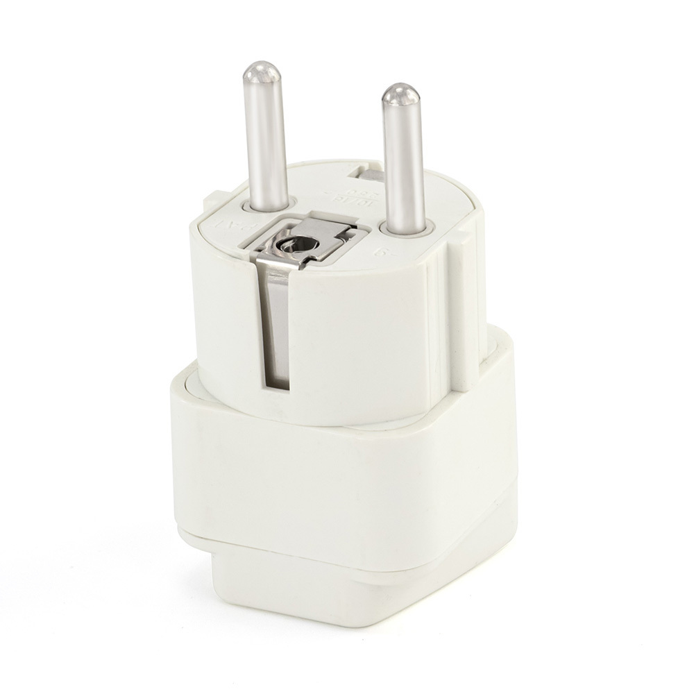 Universal Travel adapter Plug AU UK US to EU AC Power Socket Plug Travel Charger Adapter Converter 16A White  type C