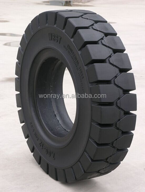 cushion solideal forklift tires 700x12 825x15 600x9 650x10 18x7x12 1/8