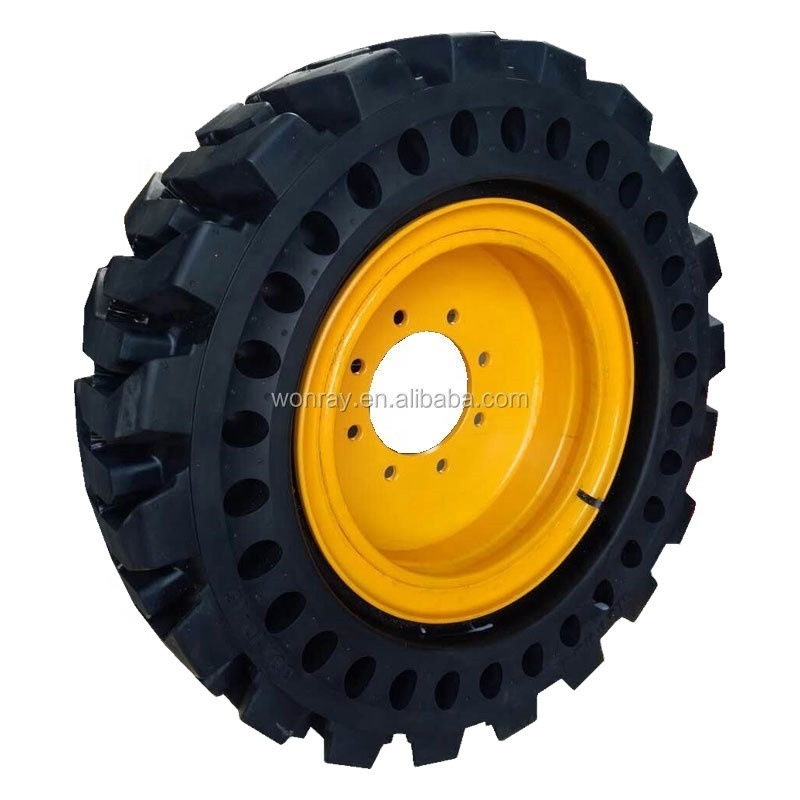 WonRay Solid Tire Manufacturing 33x12-20 Skid Steer Loader Tires Boom Lift wheel