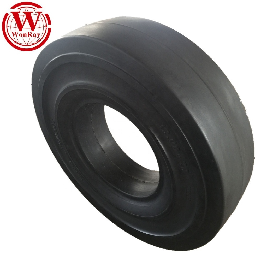 Port Otr Tyres Forklift And Truck Tyres 10 00 20 12 00 20 Rubber Pcs Solid Design Weight Material in Stock