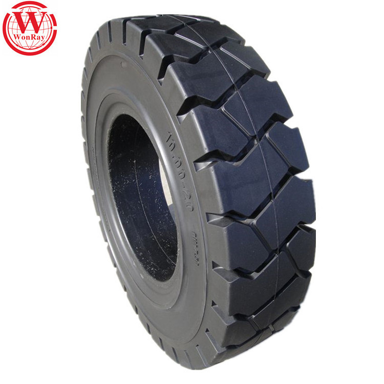 5000 hours lifespan tires for all-terrain vehicle Solid Tires Forklift Wheels 10.20 tyre truck 10.00r20 nylon