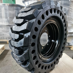 Manufacturer Pneumatic tirewith wheel skid steer loader solid tires 10-16.5 10x16.5 for ls140 S450 740 mini loader