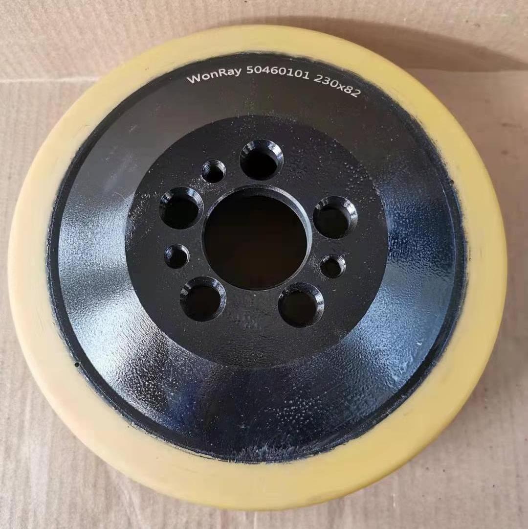 Jungheinrich drive wheel Solid Polyurethane tire electric forklift reach truck spare part No 50460103-size 230x70/82  5holes