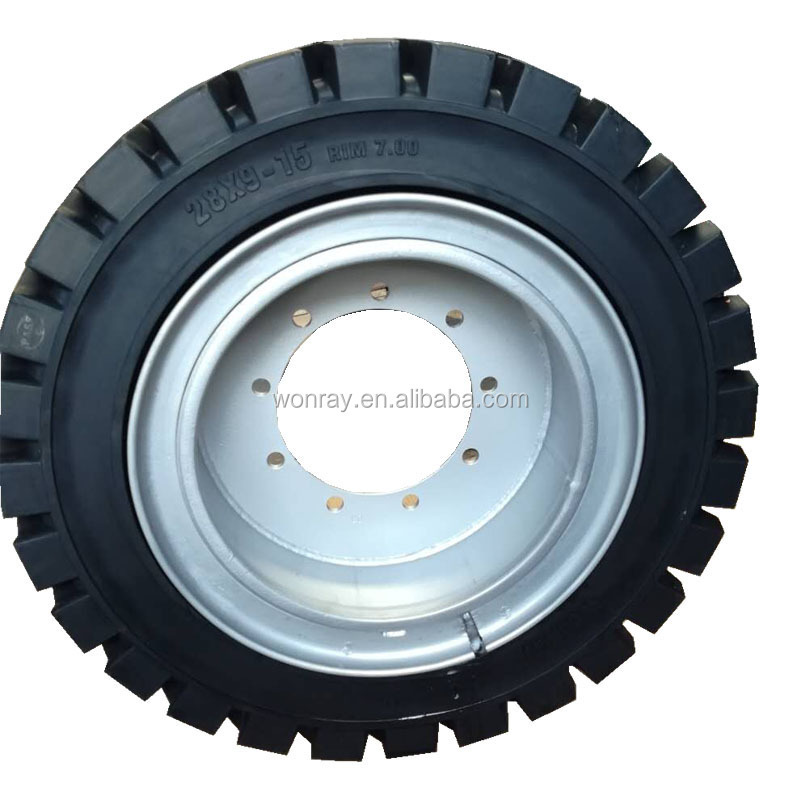 Heavy loading solid non marking white 700x12 7.00-12 6.50-16 forklift tires with low price