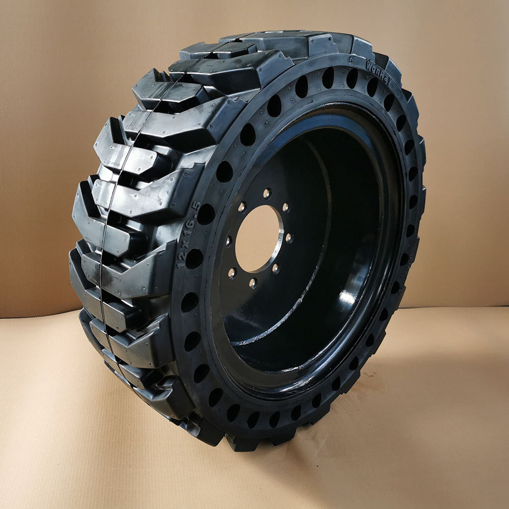 12 - 16.5 bobcat skid steer solid cushion rubber loader tyres for wheel loader tires