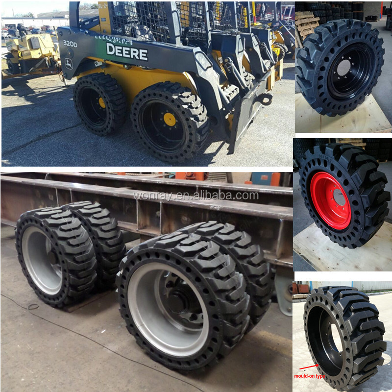 WonRay Skid Steer Backhoe Solid Tyre 10-16.5