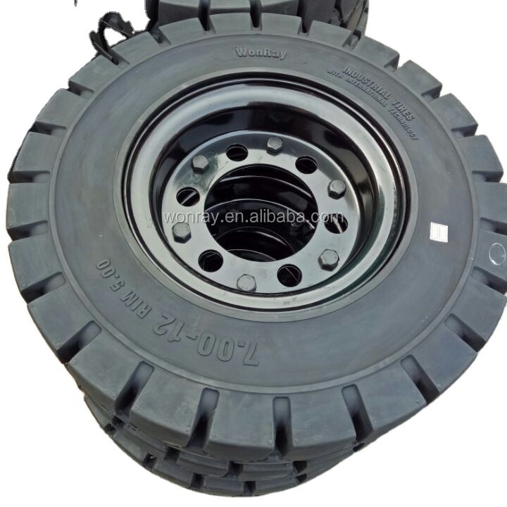 stress wheel doosan d40s-5 spare parts 7.00-12 solid forklift tire